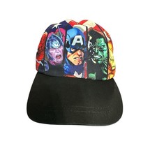 Avengers Youth Hat Adjustable Strap Back Marvel Comics Captain America Hulk Thor