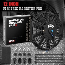 Universal Slim 12 Pullpush Radiator Engine Bay Cooling Fanmounting Kit Black