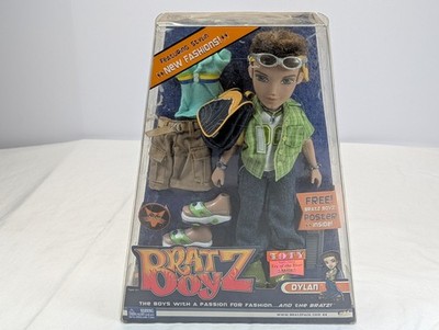 Bratz Boyz ''Passion For Fashion'' 2003 Dylan Doll W/2 Outfits & More MGA NIB