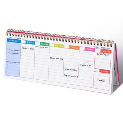 Undated Weekly Planner Spiral Notepad with Habit Tracker, Tear-Off To Do List...