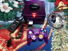 #1067 Nintendo TRANSLUCENT GAMECUBE CONSOLE BUNDLE,