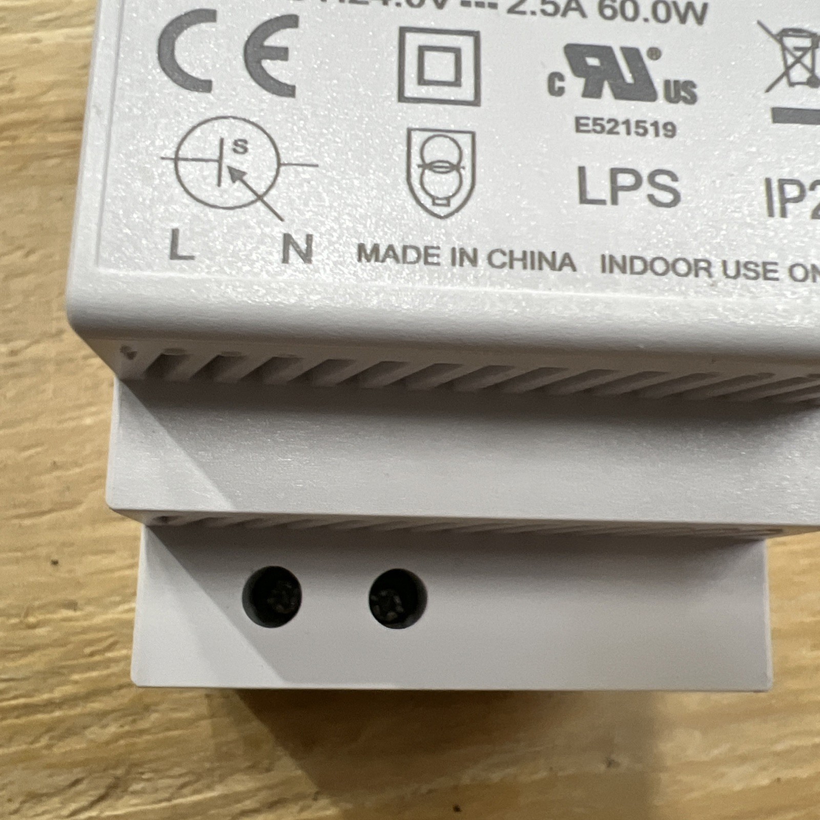 Altech Corp PSD-6024 Power Supply, DIN Rail, 60W, 85-264V AC In, 24V DC Out