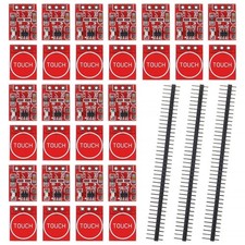 30 PCS TTP223 Touch Switch Sensor Module With 3 PCS 40 Pin Header For Arduino