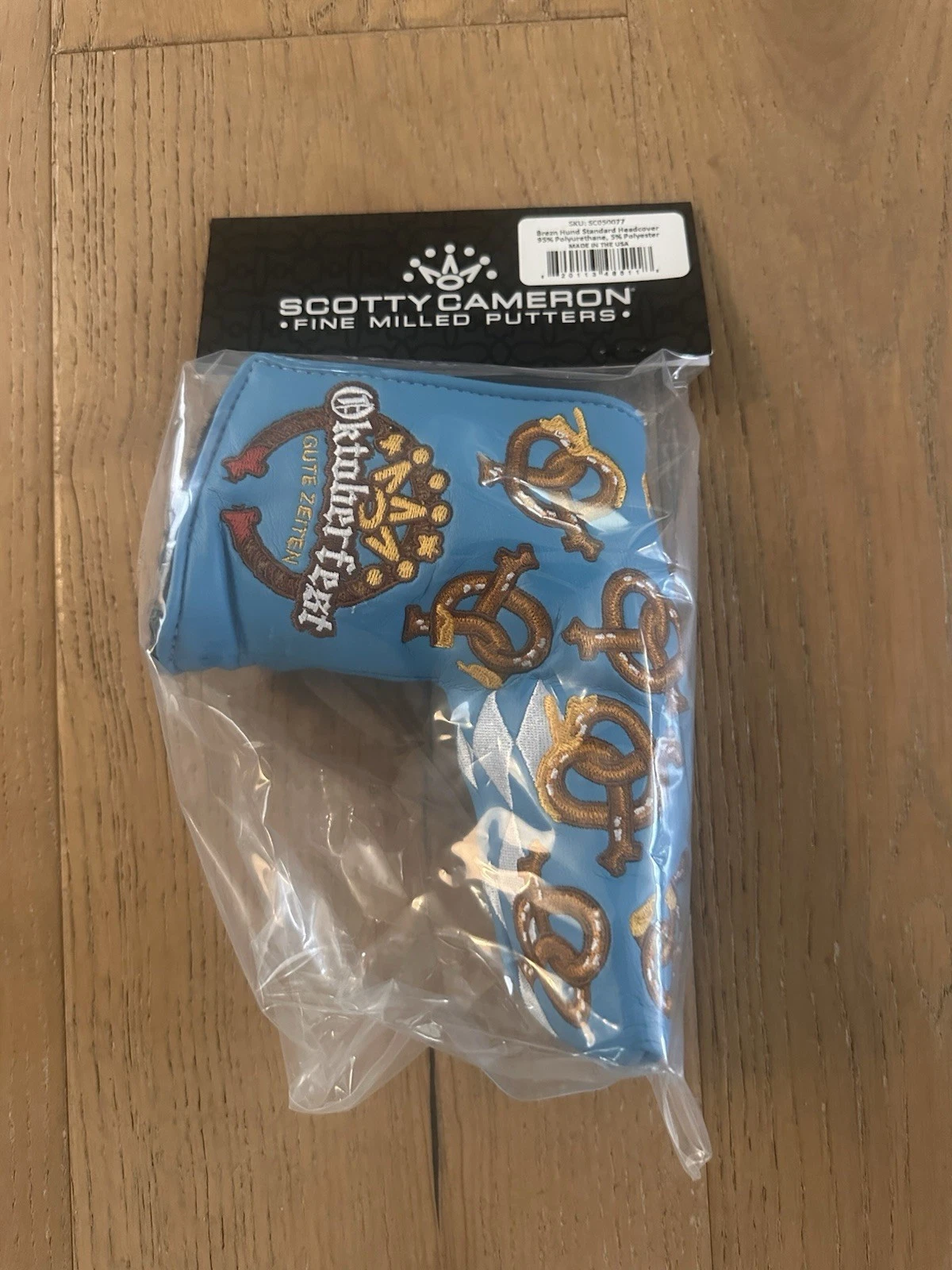 Scotty Cameron Oktoberfest Brezn Hund Headcover Blue Blade Putter IN HAND