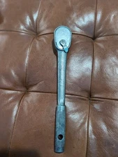 Vintage Indestro Super 3201, 10.5" Long 1/2" Drive Knurled Handle Ratchet, USA