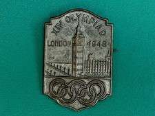 VINTAGE 1948 LONDON  XIV OLYMPIAD BADGE REG NO 851108  Summer Olympics