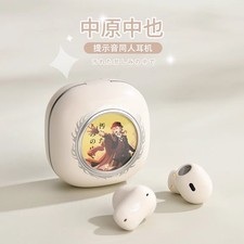 Bungo Stray Dogs Wireless Earphone Nakahara Chuuya Bluetooth Headphone w/Badges