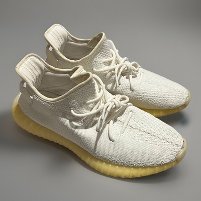 Adidas Yeezy Boost 350 V2 CP9366 Mens Cream Triple White Sneaker Shoes Size 11.5