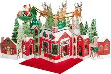 Paper Wonder Pop Up Jumbo Christmas Card Holiday Tabletop Decor (Accordion Fold