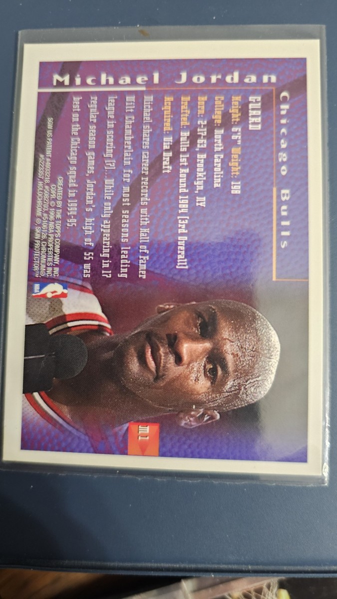 1995-96 Topps Finest MICHAEL JORDAN Mystery Bordered #M1 Bulls | eBay
