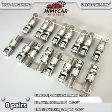 For Sbc Chevy GM 265-400 Racing Solid Roller Valve Lifters with Link Bar