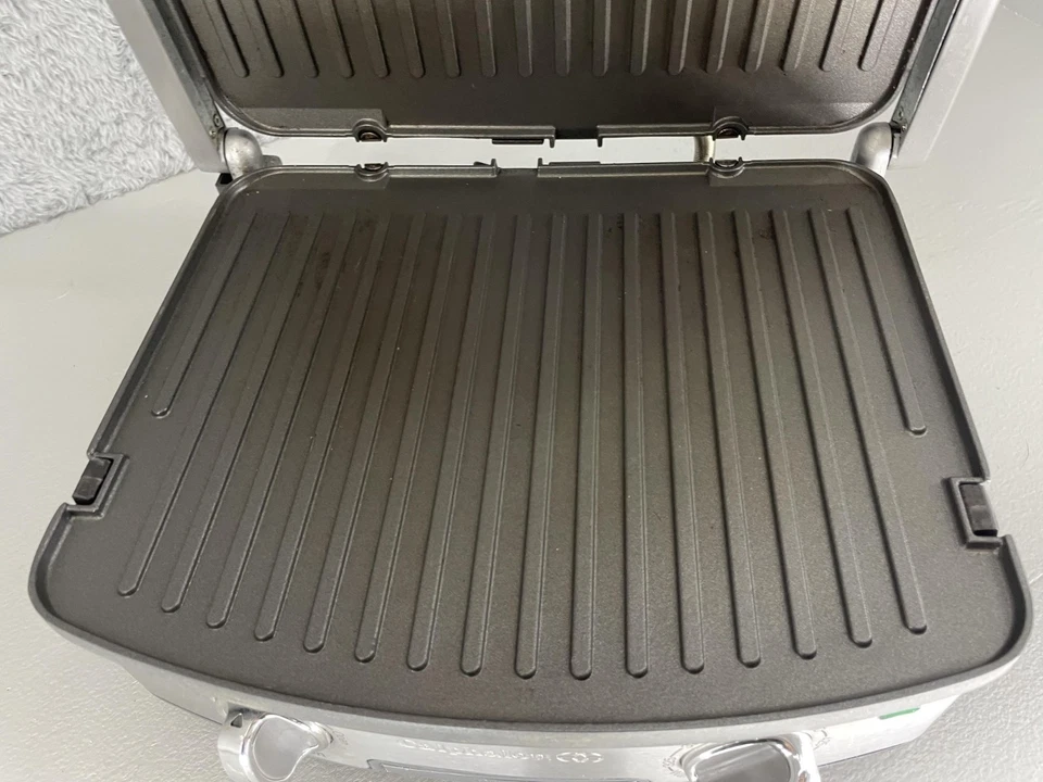 CALPHALON 5 en 1 Placa Extraíble PARRILLA ANTIADHERENTE Prensa Panini HE400CG Foto 3 de 4