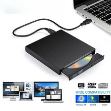 USB 3.0 Slim External CD DVD RW Drive Writer Burner Player Black For Laptop PC
