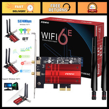 WiFi 6E AX210 PCIe Card 5400Mbps Tri-Band 6GHz Bluetooth 5.3 for Windows 10/11