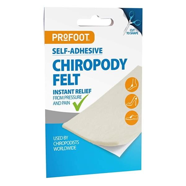 3 x Profoot Self-Adhesive Chiropody Felt