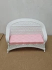 Vintage 1998 Mattel Barbie Summer Garden Play Set Wicker Couch Loveseat