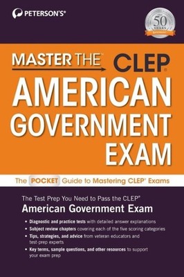 MASTER THE CLEP AMER GOVERNMENT EXAM, Brand New, Free shipping in the US