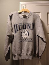 VINTAGE 90 s UCONN HUSKIES SWEATSHIRT SIZE L LEE SPORT Connecticut New England