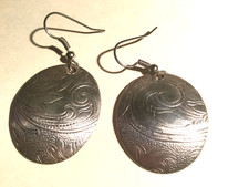 Sterling silver vintage spoon earrings one of...