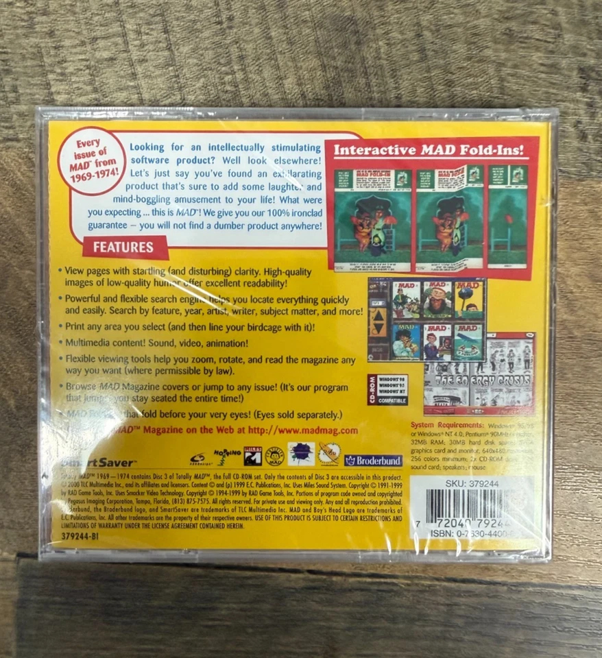 Totally Mad PC 1999 65 Interactive Issues of Disturbing MAD Humor From 1969-1974 - Image 2 of 2