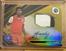 2022-23 Panini Chronicles Jaden Hardy Limited Rookie Jersey Auto Prime /25