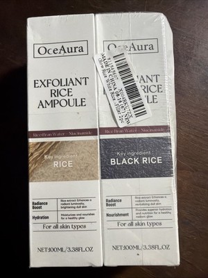 Peel Shot Glow White and Black Rice Ampoule Duo Soft Exfoliating Acid - NEW