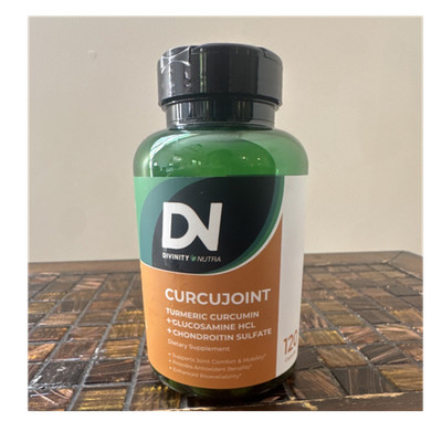 Divinity Nutra CurcuJoint Turmeric Curcumin Glucosamine/Chondroitin 120 Caps