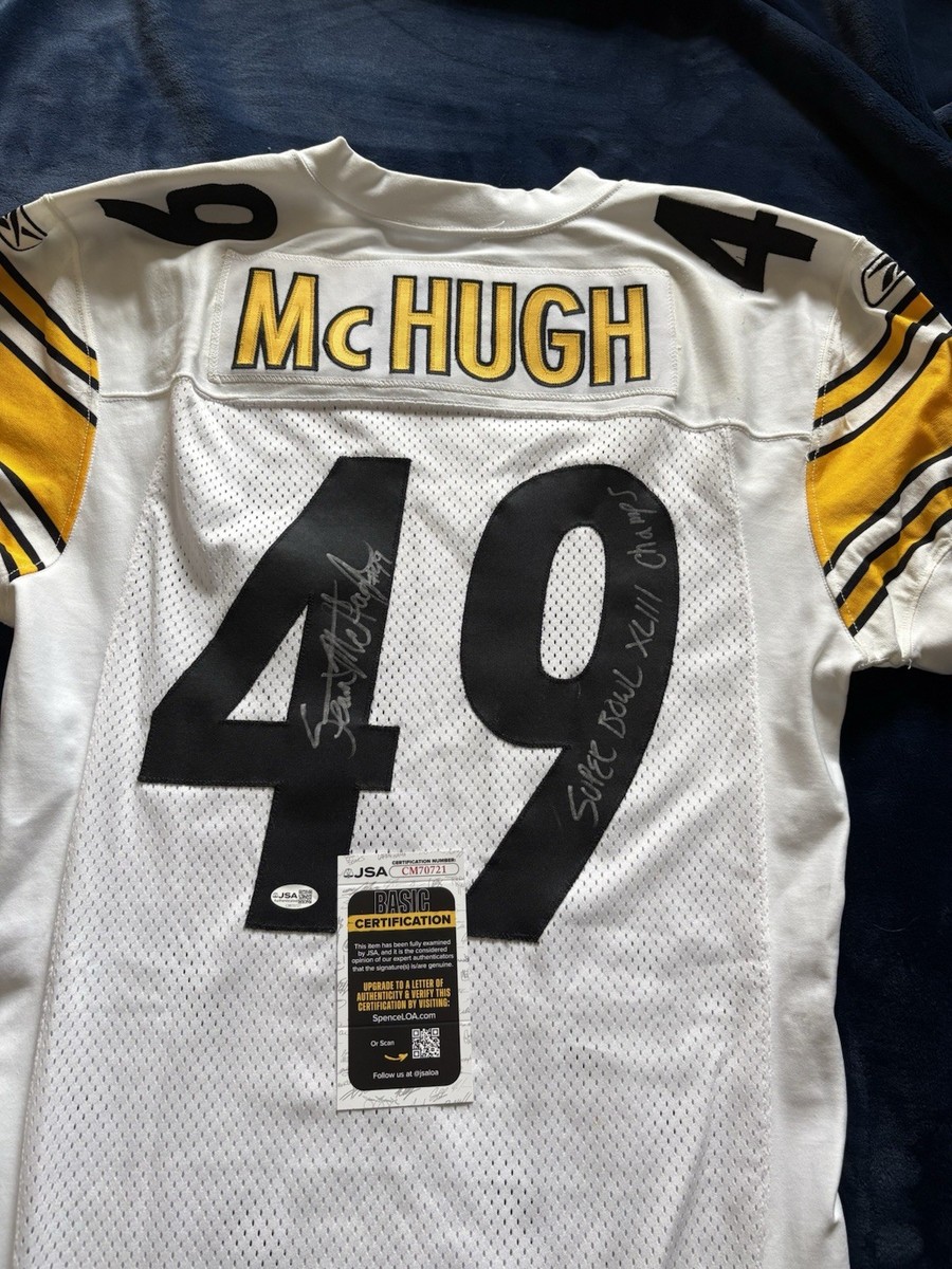 Signed Sean McHugh Pittsburgh Steelers Team Issued Reebok Jersey