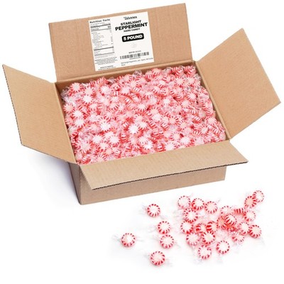 Bulk Starlight Peppermints Candy - 5 Pound Individually Wrapped Christmas Pep...