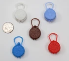 Vintage Barbie Clone Fab Lu Babs Round Plastic Purse Lot Of 5