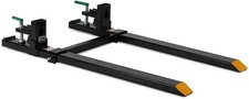 Medium-Duty 60" Clamp-on Pallet Forks with Adjustable Stabilizer Bar