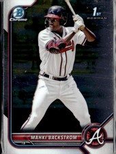 2022 Bowman #BCP-121 Mahki Backstrom Chrome Prospects Atlanta Braves (L)