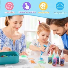 Magic Water Elf Toy Kit, Crafts for Kids Ages 4-8, Aqua Fairy Water Gel Kit