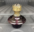 Antique Purple Amethyst Font Oil Lamp, Thiel Bardenheuer Ruhla Burner — photo 2