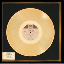 Stevie Wonder Talking Book Gold Record Sales Award non RIAA to Malcolm Cecil