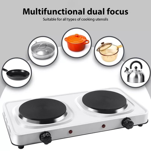 2.5Kw Electric Hot Plate Portable Kitchen Double - Picture 7 of 12