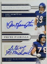 2019 Panini National Treasures NFL Dan Hampton / Steve McMichael Dual Auto #/99