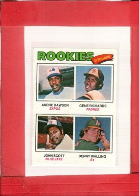 1977 Topps #473 Andre Dawson/Gene Richards/John Scott/Denny Walling EX/ ID:74196