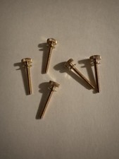 BRASS KNURLED THUMB SCREWS. 6/32 x 1  5 PCS. NEW
