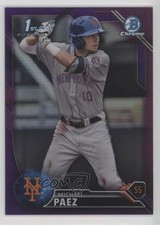 2016 Bowman Draft Chrome Picks Purple Refractor /250 Michael Paez #BDC-115 i5q