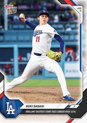 *PRE SALE* Roki Sasaki - 2026 MLB Topps NOW  - Card 292