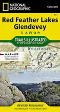 National Geographic Trails Illustrated Colo Red Feather Lakes Glendevey Map 111