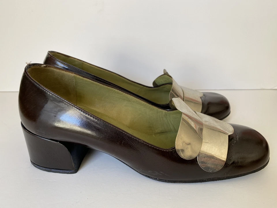 RARO Años 50 60 Walter Steiger Bolonia Pancaldi Granate Cuero Metal Detalle 6 Foto 3 de 4