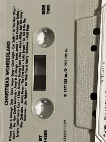 BBS Christmas Wonderland Cassette Tape Johnny Cash Tammy Wynette Jim Nabors - Imagen 3 de 10