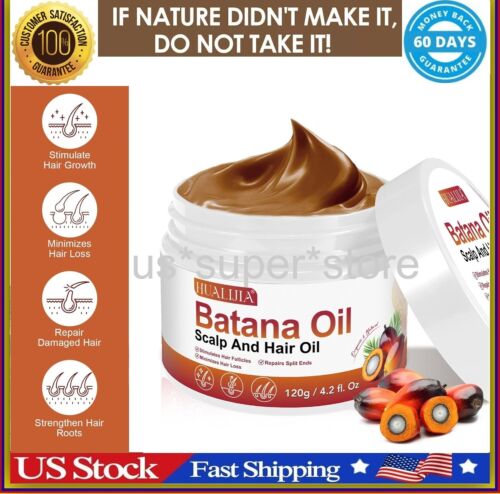 Batana Oil for Hair Growth, Natural Pure Unrefined and Organic Dr. Sebi Raw Bata