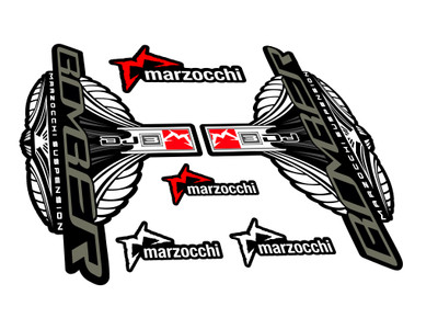 New custom Marzocchi Bomber Dirt Jumper 3 fork stickers decals mtb bike