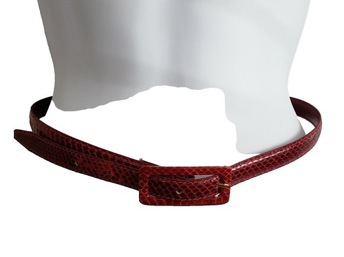 Vintage Harness House Full Grain Saddle Leather Snakeskin Belt VTG Harness House Belt Full Grain Saddle Leather Snakeskin  main image 4