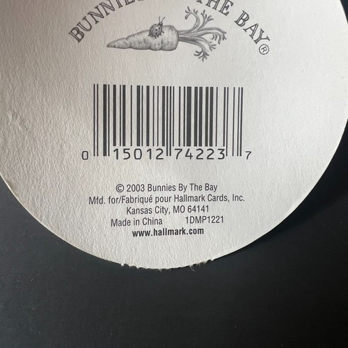 Hallmark Bunnies by the Bay Buttercup Plush Bunny Rabbit 2002 2003 Tag attached - Picture 7 of 11