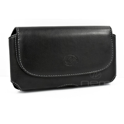 Wider Horizontal Leather Pouch Fits with Hard Shell Case 4.84 x 2.63 x 0.68 inch