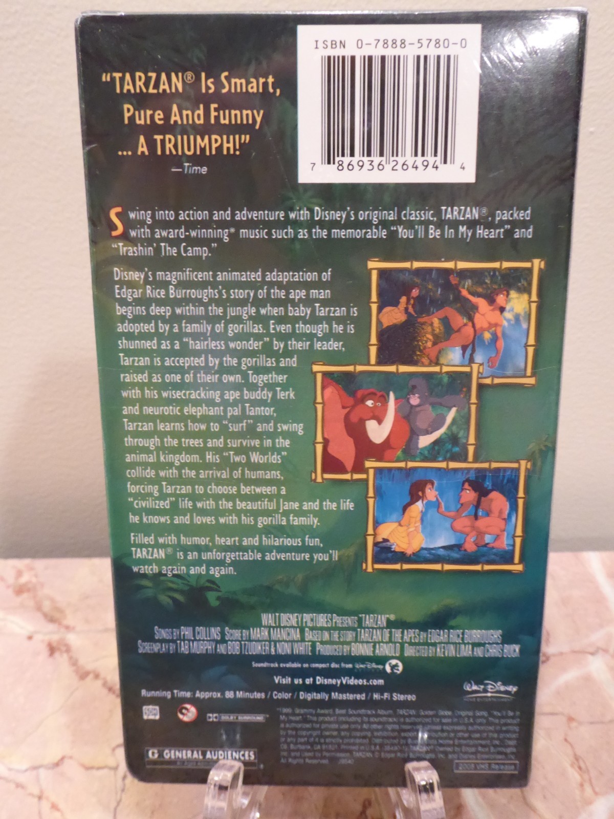 DMC Documented NEW Factory Sealed Disney Tarzan SPECIAL EDITION VHS ...
